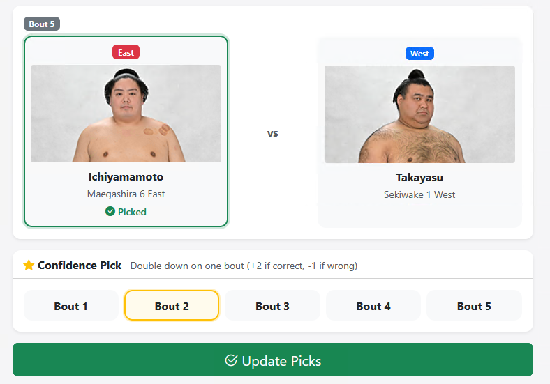 v1.46.0 update — Pick 'Em pick editing